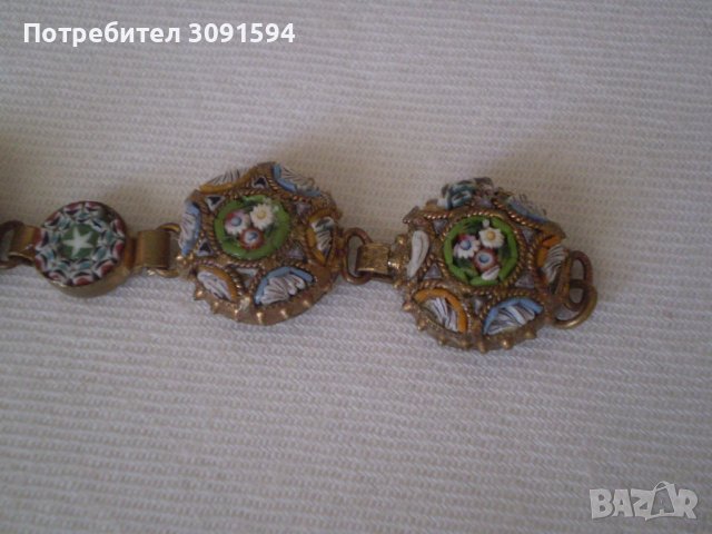 Старинна Гривна Венецианска Мозайка Италия, снимка 11 - Антикварни и старинни предмети - 37404008