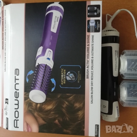 Rowenta brush activ четка въртяща се за коса с горещ въздух , снимка 7 - Преси за коса - 51497719