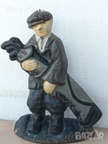 Чугунена фигура - голф играч, снимка 4 - Колекции - 52109123