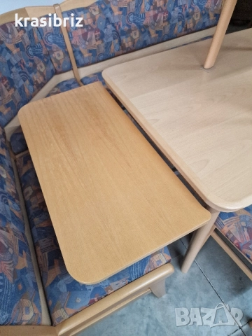 К-т Масивен Кухненски Ъгъл-Разтегателна Маса и 3 бр.Стола-внос от Германия!, снимка 10 - Дивани и мека мебел - 52463784
