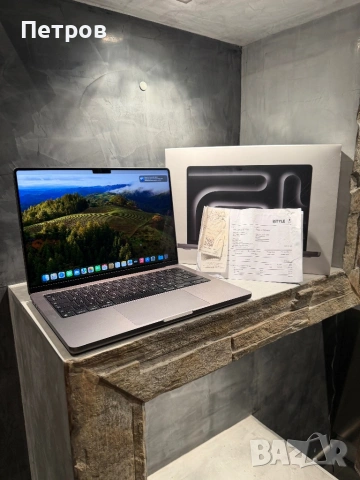 100% battery! КАТО ЧИСТО НОВ Macbook Pro M3 14" 512 GB, снимка 8 - Лаптопи за работа - 53116582