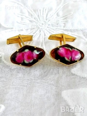 Уникални копчета за ръкавели Мурано, снимка 2 - Антикварни и старинни предмети - 37985680