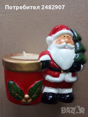 Стара коледна свещ, снимка 3 - Декорация за дома - 39037000