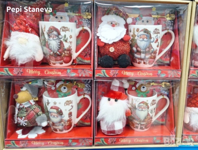 Коледен подаръчен комплект с чаша, лъжичка и мека играчка – моментална празнична атмосфера у дома, снимка 6 - Други стоки за дома - 52638111
