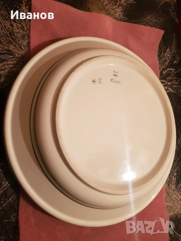 Голяма нова ретро чиния от 1989 година , снимка 5 - Антикварни и старинни предмети - 52924483