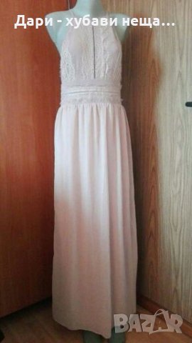 Дълга рокля в цвят пепел от рози👗🌹🌸S/M,M👗🌹🌸арт.2023