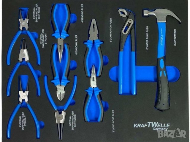 Количка с инструменти 7 седем чекмеджета 6 пълни с инструменти KRAFTWELLE , снимка 4 - Други инструменти - 32003804