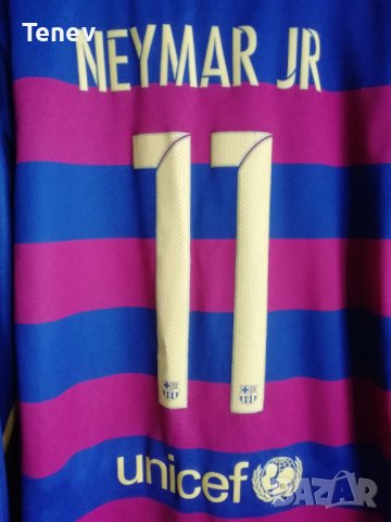 Barcelona Neymar Jr Nike 2015/2016 оригинална тениска фланелка дълъг ръкав Барселона Неймар , снимка 3 - Тениски - 43614495