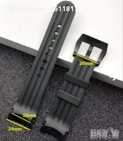 Силиконова каишка за Graham, снимка 2 - Каишки за часовници - 52077934