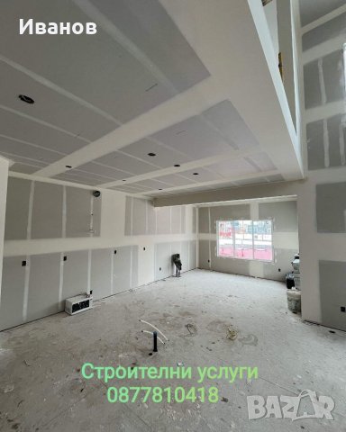 Ниски цени!!! Шпакловка ,боя, обръщане на дограма, гипсокартон , снимка 7 - Бояджийски услуги - 15638055