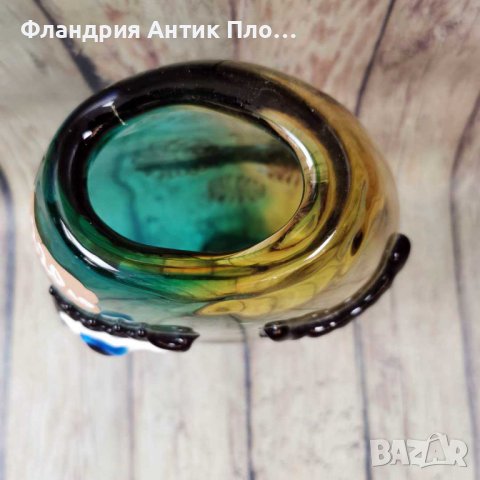 Голяма стъклена ваза - Свързани , снимка 4 - Вази - 43314131