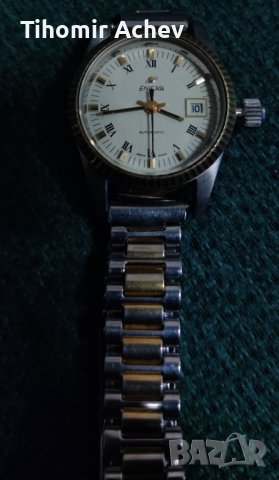 Швейцарски автоматичен дамски часовник Enicar , снимка 6 - Дамски - 39111225