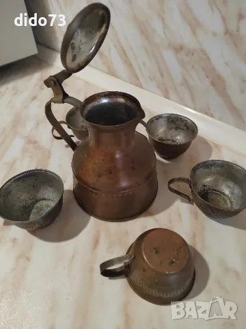 Стар комплект за кафе , снимка 2 - Други ценни предмети - 48236612