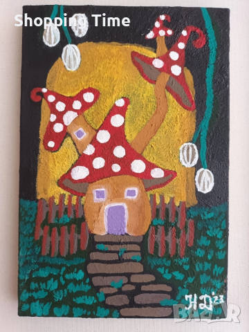 НОВА картина, рисувана с акрил, 20×30см, Спиди/лично предаване