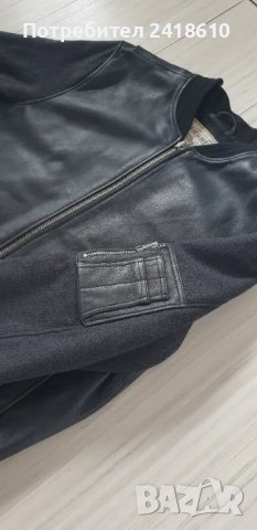 These Glory Days Leather / Wool Bomber Mens Size  L  ОРИГИНАЛ! Ест. кожа! Мъжко Яке, снимка 13 - Якета - 50209190