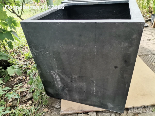 Дизайнерски саксии BLOCK сиви, снимка 7 - Саксии и кашпи - 50832074