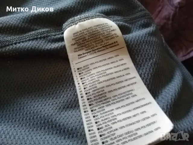 Тениска маркова на Найк размер Л сива отлична, снимка 8 - Тениски - 49156909