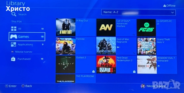 Конзола Sony PlayStation 4 Slim, 1TB, Два геймпада + 6 игри , снимка 6 - PlayStation конзоли - 52731655