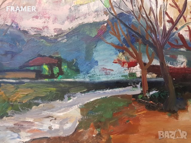 Масло от Ани Трингова -дъщеря на Константин Трингов - Пейзаж, снимка 6 - Картини - 34701728