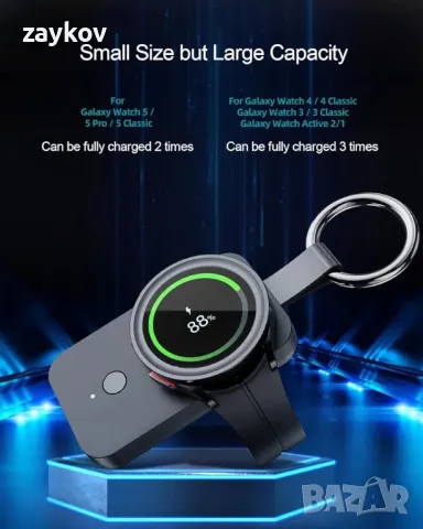Преносимо зарядно устройство за часовник за Samsung Galaxy Watch, ANPULES, снимка 4 - Друга електроника - 47476679