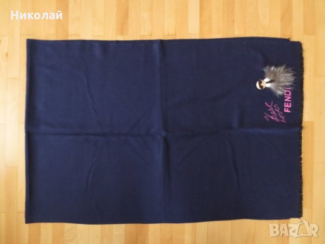 Fendi Karl Lagerfeld шал, снимка 4 - Шалове - 35533278