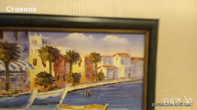 картина репродукция в синьо, снимка 5 - Картини - 53499545