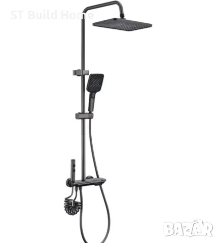 Луксозен Бронзов Душ Комплект с Цифров Дисплей и LED Осветление, снимка 6 - Душове - 51233781