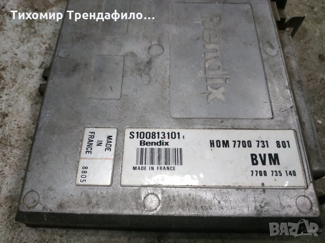 ECU RENAULT S100813101E RAPID 1996 hom7700731801 , 7700 735 140 компютър рено рапид 1988, снимка 2 - Части - 32274291