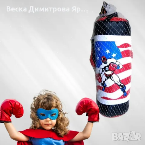 Детски комплект - Боксова круша с ръкавици, снимка 3 - Играчки за стая - 48167967