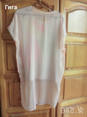 лятна блуза с издължен прозрачен гръб, снимка 3 - Тениски - 37267888