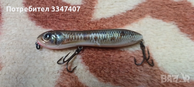 Повърхностна примамка за морски риболов 10 см, 15 гр.