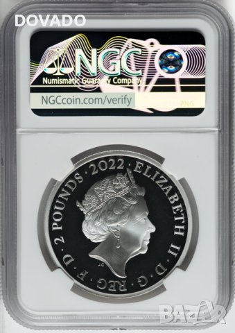 2022 Edward VII - 1oz £2 - NGC PF69 First Releases -Възпоменателна Сребърна Монета - Great Britain, снимка 2 - Нумизматика и бонистика - 43710567