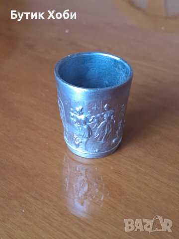 Малка чаша- шот от калай , снимка 1