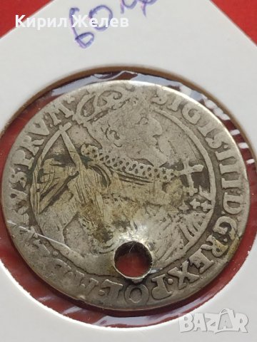 Сребърна монета Орт Сигизмунд трети ПОЛША рядка за КОЛЕКЦИОНЕРИ 12236, снимка 2 - Нумизматика и бонистика - 42987386