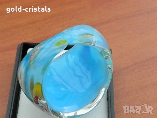 Стъклен пръстен тип Мурано , снимка 6 - Антикварни и старинни предмети - 28486430