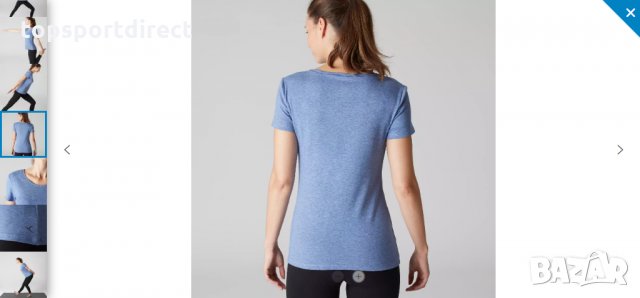 ДАМСКА ТЕНИСКА ЗА ФИТНЕС 500 СИВА NYAMBA внос Франция., снимка 2 - Тениски - 33334175