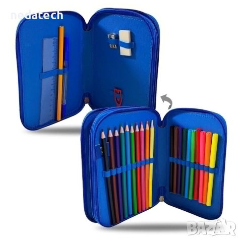 Двоен несесер Super Mario, 12.5x4x19.5 см., снимка 2 - Ученически пособия, канцеларски материали - 51531855