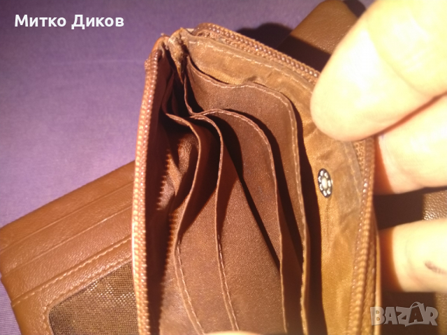 Кожен портфейл с два ципа 125х88мм, снимка 8 - Портфейли, портмонета - 36483148