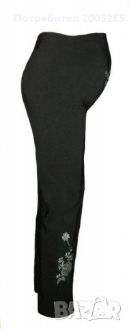 Панталон за бременни с ръчно изрисувани цветя, снимка 2 - Панталони - 26910895