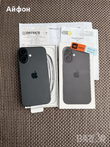 НОВ! *ЛИЗИНГ* iPhone 16 128Gb Black 24М ГАРАНЦИЯ