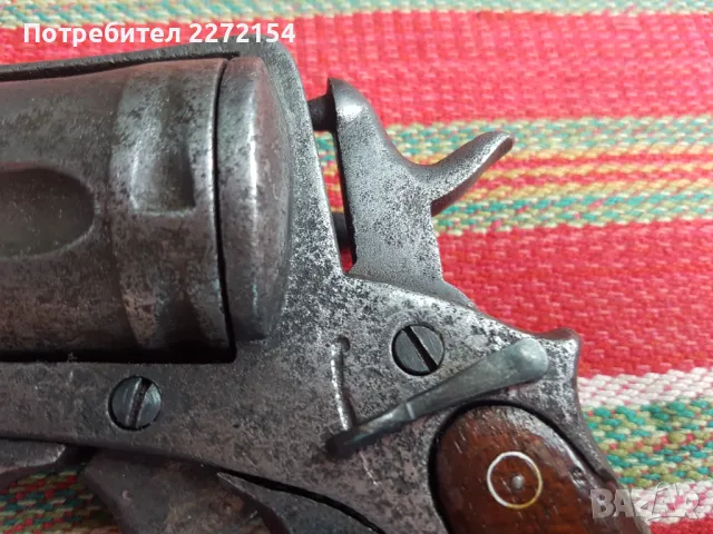 Армейски револвер пистолет Гасер с предпазител, снимка 5 - Антикварни и старинни предмети - 49773276