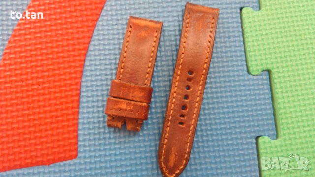 Ръчно направена 26мм каишка за Панерай от конска кожа