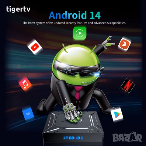 2026 МОДЕЛ! X96 M200 Android 14 | S905X5M | 4/64GB | Gigabit LAN | 4K Гаранция, снимка 10 - Плейъри, домашно кино, прожектори - 30554229