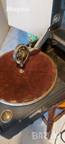 Винтидж грамофон, снимка 3 - Антикварни и старинни предмети - 44130424