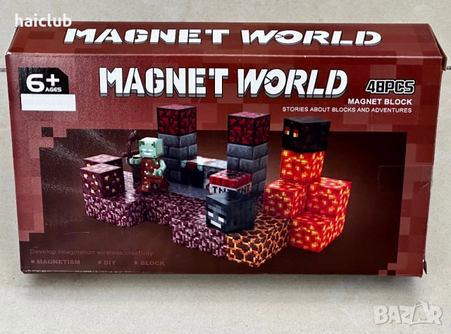 Магнитни кубчета Майнкрафт /Minecraft Magnetic Blocks, снимка 16 - Образователни игри - 52109371