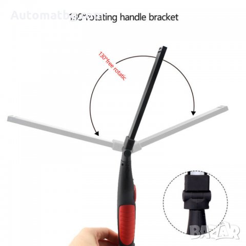 Работна акумулаторна лампа BL-W55 LED тънка, работна светлина 410 лумена, снимка 4 - Друга електроника - 27119584