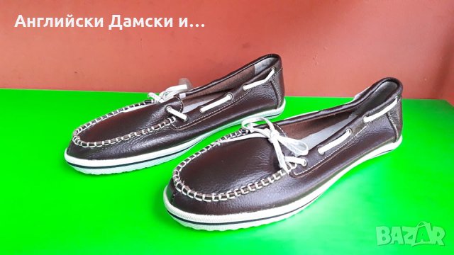 Английски дамски еспадрили естествена кожа-2 цвята, снимка 3 - Дамски ежедневни обувки - 28351544