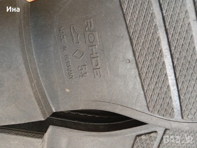 Черни боти на ROHDE естествена кожа Made in GERMANY н.5.5, снимка 5 - Дамски боти - 53043759