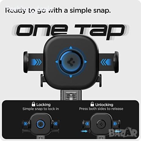 Нова Поставка за мобилен телефон за автомобил кола универсална стойка Spigen OneTap, снимка 3 - Селфи стикове, аксесоари - 40325031