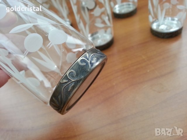 Руски кристални чаши , снимка 5 - Антикварни и старинни предмети - 37348907